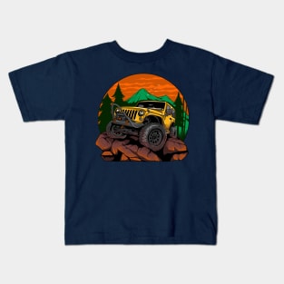 Jeep yellow Kids T-Shirt